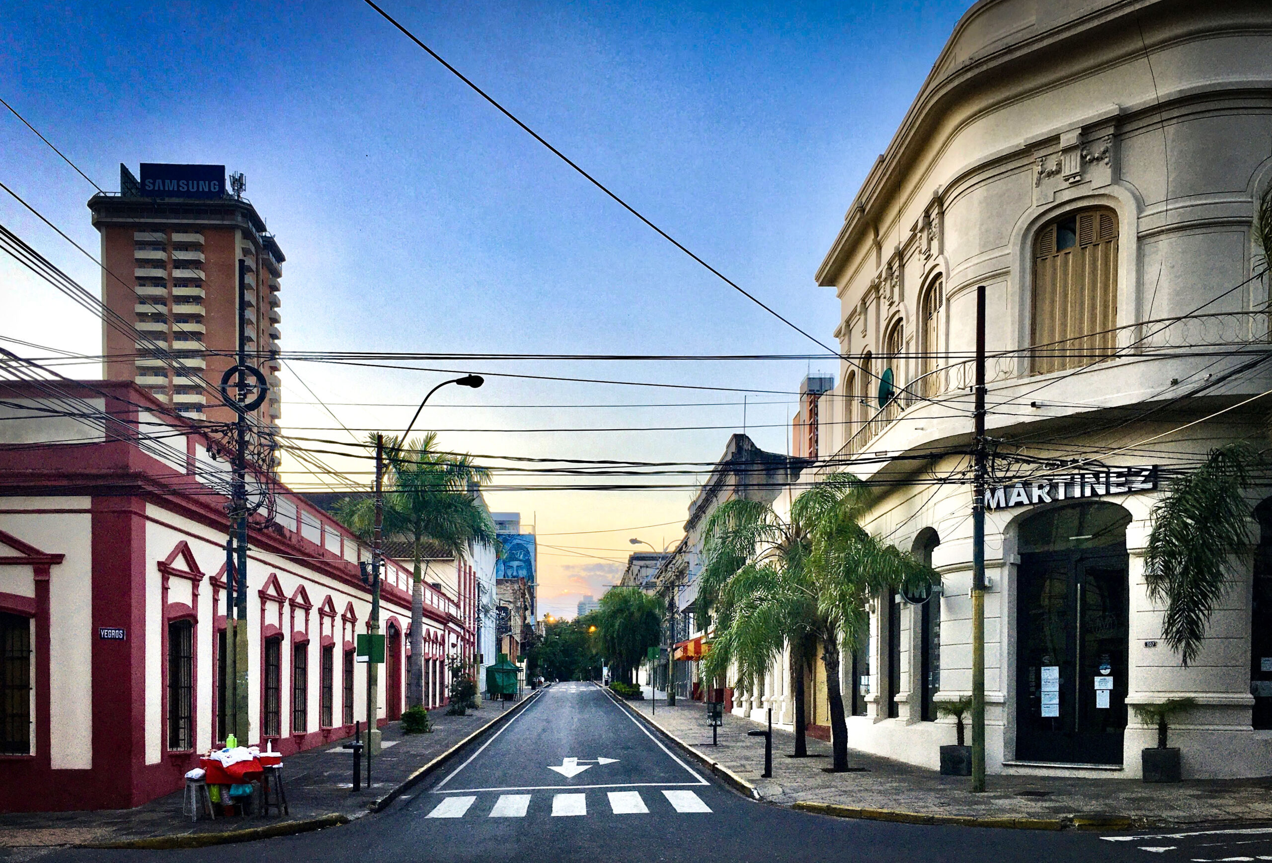 realitní trh v Paraguayi - ulice centra v Asuncionu
